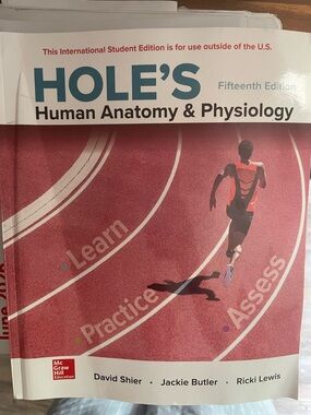 HOLE'S Human Anatomy & Physiology Textbook - Red Track Cover